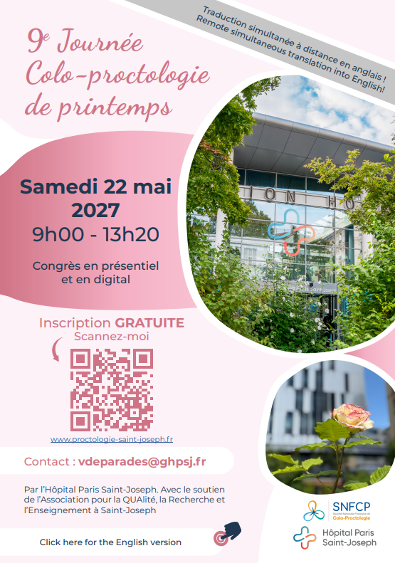 Journée ColoProctologique de Printemps de l’Hôpital Paris Saint‑Joseph